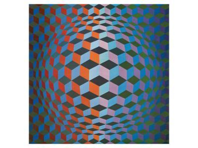 Squares' Stretched Canvas Print - Victor Vasarely | Art.com