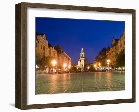 Victorei Square, Timisoara, Romania, Europe-Marco Cristofori-Framed Photographic Print