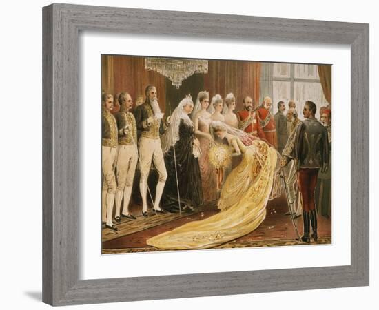 Victoria, 1819-1901 Queen of England, at 1887 Reception for her Jubilee-null-Framed Giclee Print