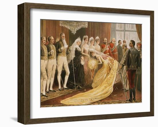 Victoria, 1819-1901 Queen of England, at 1887 Reception for her Jubilee-null-Framed Giclee Print