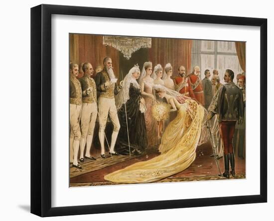 Victoria, 1819-1901 Queen of England, at 1887 Reception for her Jubilee-null-Framed Giclee Print