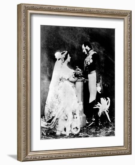 Victoria and Albert, 1854-null-Framed Photographic Print