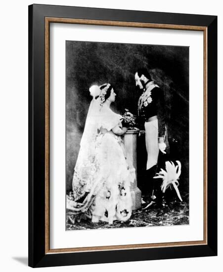 Victoria and Albert, 1854-null-Framed Photographic Print