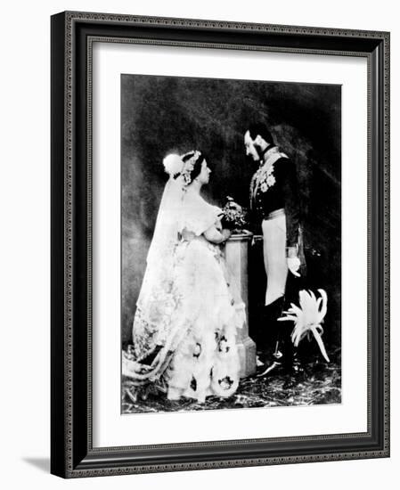 Victoria and Albert, 1854-null-Framed Photographic Print