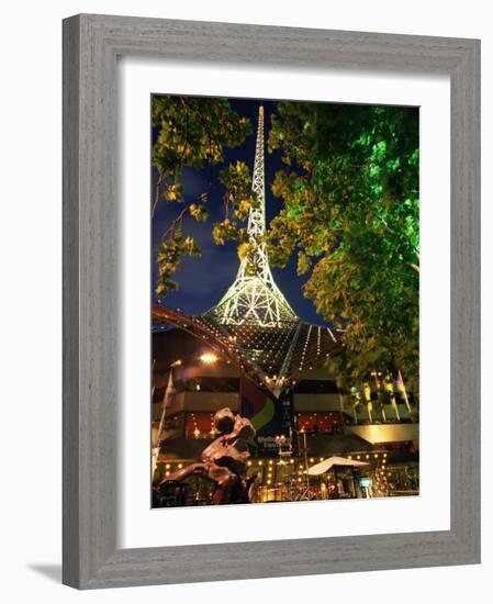 Victoria Arts Centre and Spire, Melbourne, Victoria, Australia, Pacific-Richard Nebesky-Framed Photographic Print