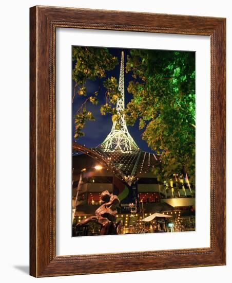 Victoria Arts Centre and Spire, Melbourne, Victoria, Australia, Pacific-Richard Nebesky-Framed Photographic Print