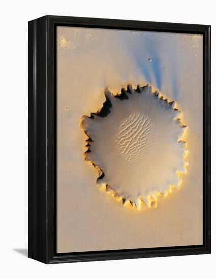 Victoria Crater, Mars, MRO Image-null-Framed Premier Image Canvas