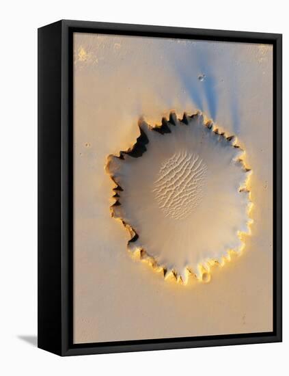 Victoria Crater, Mars, MRO Image-null-Framed Premier Image Canvas