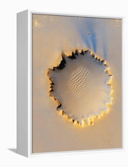 Victoria Crater, Mars, MRO Image-null-Framed Premier Image Canvas