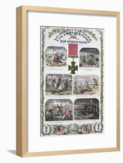 'Victoria Cross, the New Order of Valour for the Army', c1857-Unknown-Framed Giclee Print