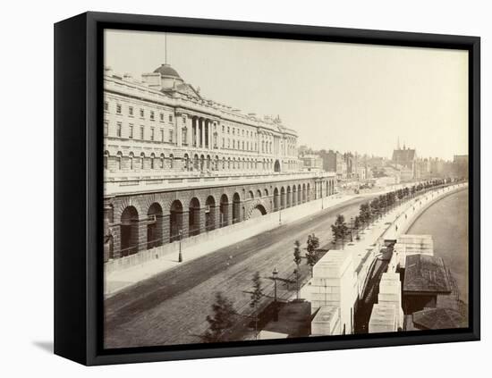 Victoria Embankment, Showing Somerset House, London, 1887-null-Framed Premier Image Canvas