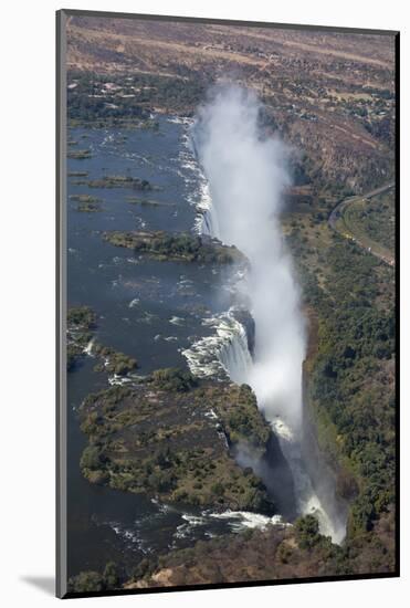 Victoria Falls, aerial view, UNESCO World Heritage Site, Zimbabwe, Africa-Ann and Steve Toon-Mounted Photographic Print