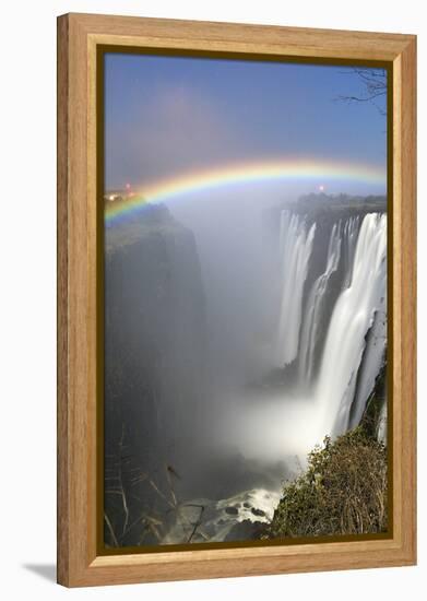 Victoria Falls at Night, Zimbabwe/Zambia-Paul Joynson Hicks-Framed Premier Image Canvas