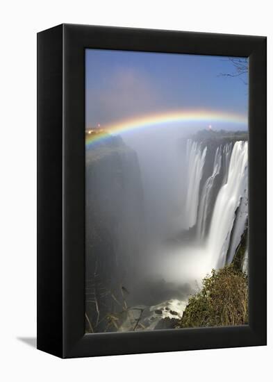 Victoria Falls at Night, Zimbabwe/Zambia-Paul Joynson Hicks-Framed Premier Image Canvas