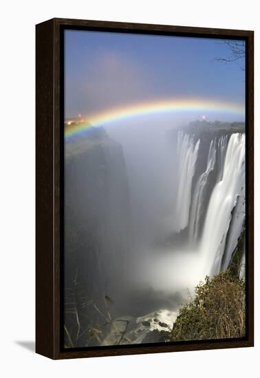Victoria Falls at Night, Zimbabwe/Zambia-Paul Joynson Hicks-Framed Premier Image Canvas
