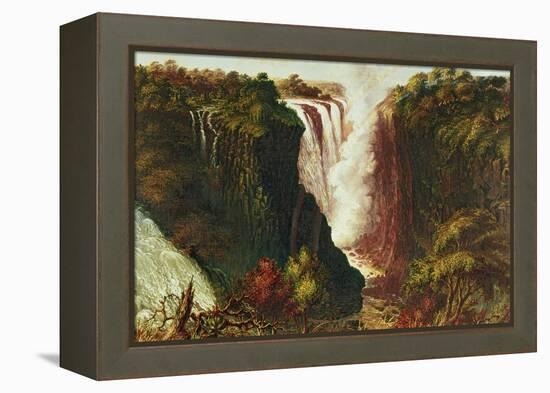 Victoria Falls from Western End of Chasm-Thomas Baines-Framed Premier Image Canvas