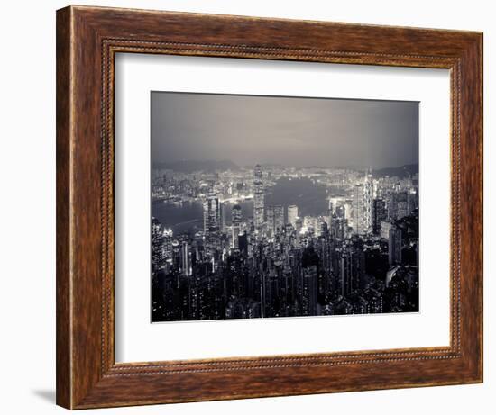 Victoria Harbour and Skyline from the Peak, Hong Kong, China-Jon Arnold-Framed Photographic Print