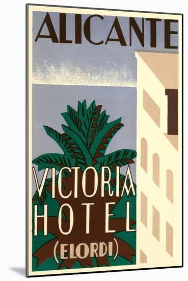 Victoria Hotel, Alicante, Spain-null-Mounted Art Print