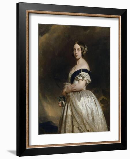 Victoria Ière, reine de Grande-Bretagne et d'Irlande en 1837 - Impératrice des Indes (1819-1901) --Franz Xaver Winterhalter-Framed Giclee Print