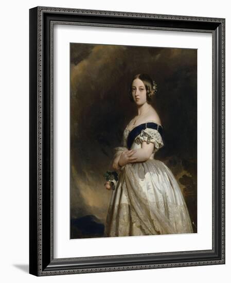 Victoria Ière, reine de Grande-Bretagne et d'Irlande en 1837 - Impératrice des Indes (1819-1901) --Franz Xaver Winterhalter-Framed Giclee Print