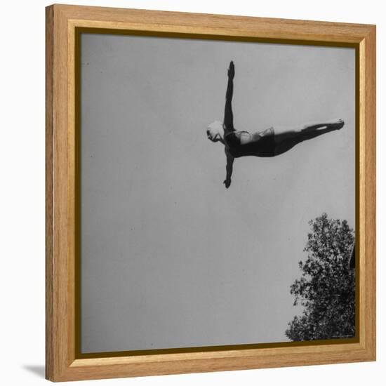 Victoria Manalo Draves Diving Like a Swan-John Florea-Framed Premier Image Canvas