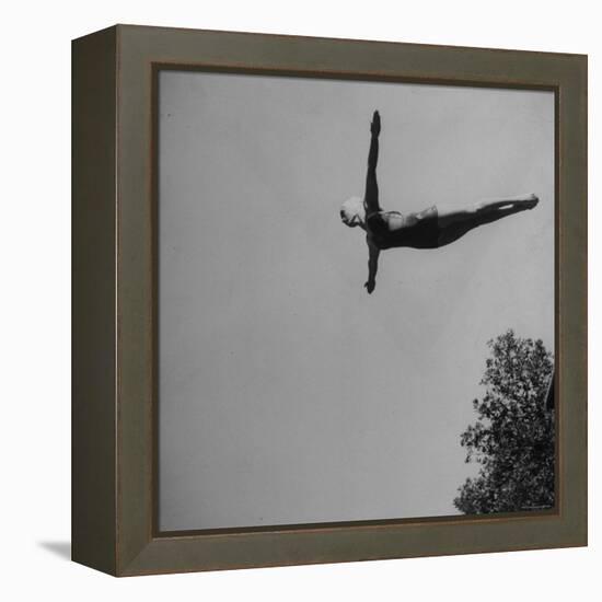 Victoria Manalo Draves Diving Like a Swan-John Florea-Framed Premier Image Canvas