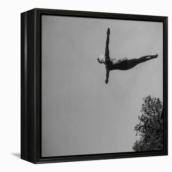 Victoria Manalo Draves Diving Like a Swan-John Florea-Framed Premier Image Canvas