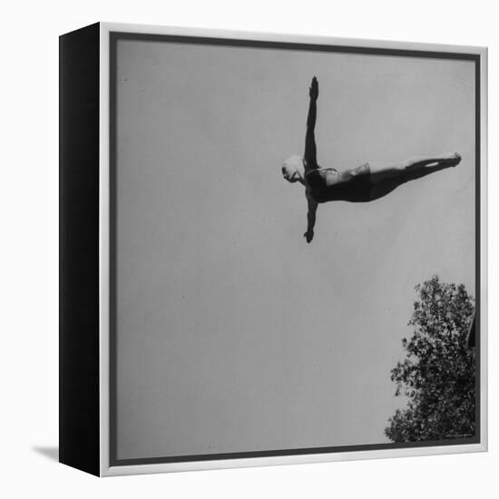 Victoria Manalo Draves Diving Like a Swan-John Florea-Framed Premier Image Canvas