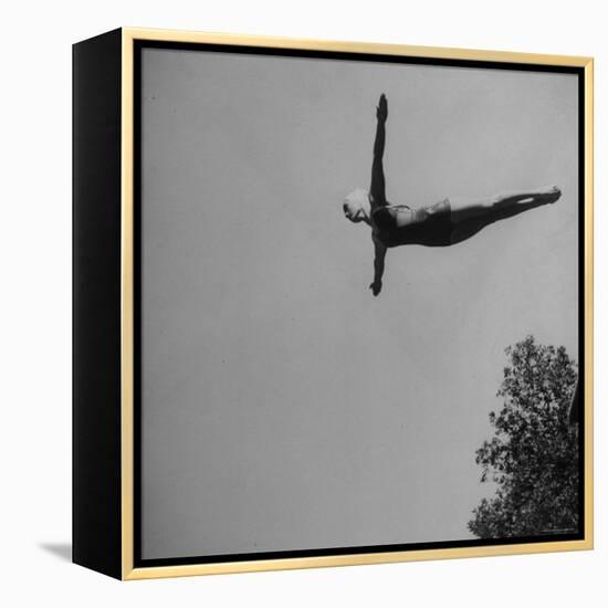 Victoria Manalo Draves Diving Like a Swan-John Florea-Framed Premier Image Canvas