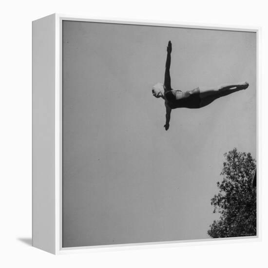 Victoria Manalo Draves Diving Like a Swan-John Florea-Framed Premier Image Canvas