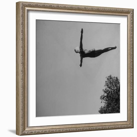 Victoria Manalo Draves Diving Like a Swan-John Florea-Framed Premium Photographic Print