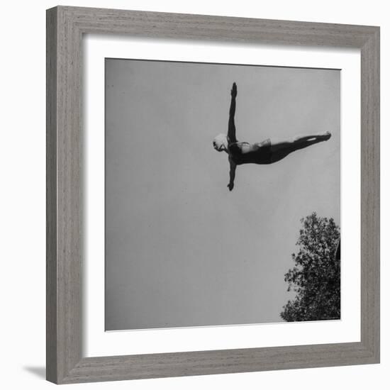 Victoria Manalo Draves Diving Like a Swan-John Florea-Framed Premium Photographic Print