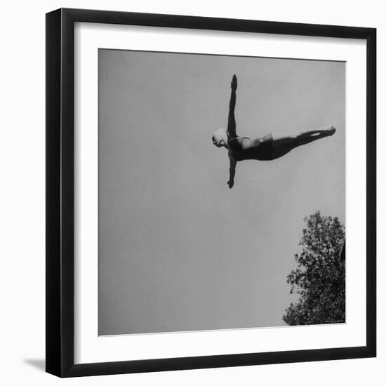 Victoria Manalo Draves Diving Like a Swan-John Florea-Framed Premium Photographic Print