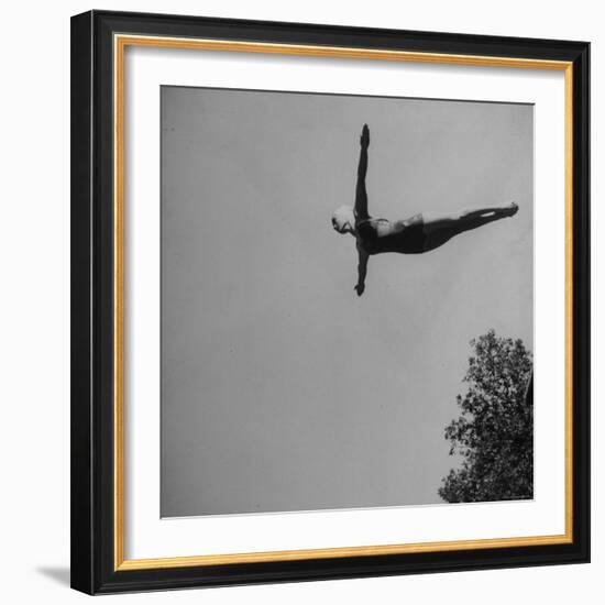 Victoria Manalo Draves Diving Like a Swan-John Florea-Framed Premium Photographic Print