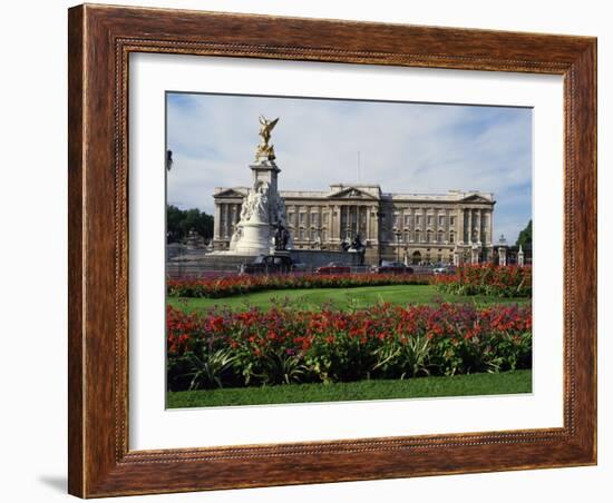 Victoria Monument and Buckingham Palace, London, England, United Kingdom, Europe-Rawlings Walter-Framed Photographic Print