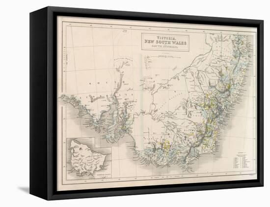 Victoria New South Wales South Australia-W. Hughes-Framed Premier Image Canvas