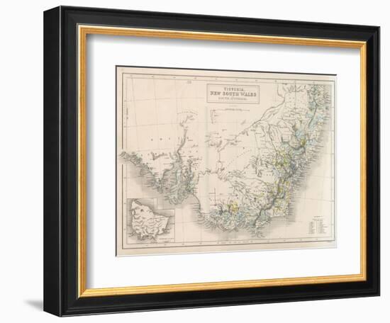 Victoria New South Wales South Australia-W. Hughes-Framed Photographic Print