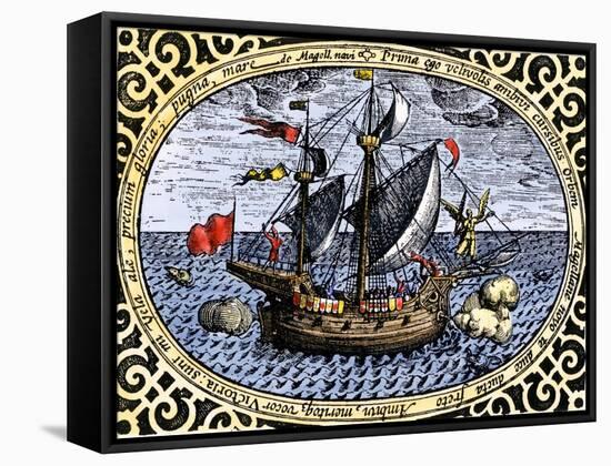 Victoria, One of Magellan's Fleet Which Circumnavigated the Earth, c.1519-1520-null-Framed Premier Image Canvas