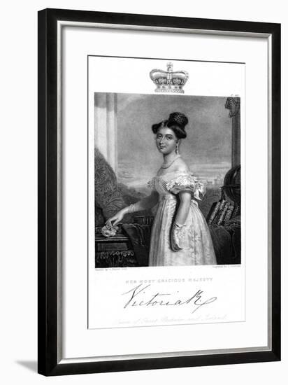 Victoria, Queen of Great Britain and Ireland, C1838-J Cochran-Framed Giclee Print