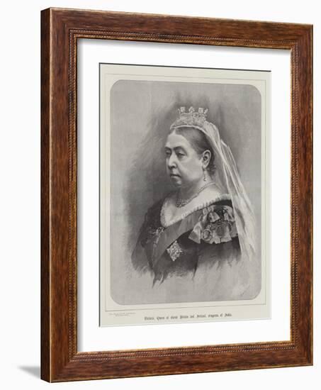 Victoria, Queen of Great Britain and Ireland, Empress of India-null-Framed Giclee Print