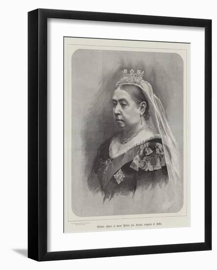 Victoria, Queen of Great Britain and Ireland, Empress of India-null-Framed Giclee Print