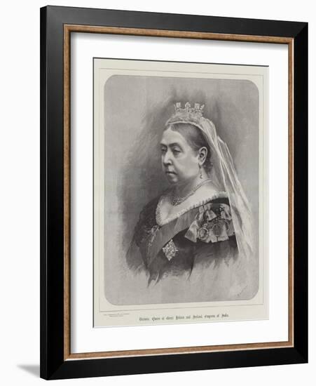 Victoria, Queen of Great Britain and Ireland, Empress of India-null-Framed Giclee Print