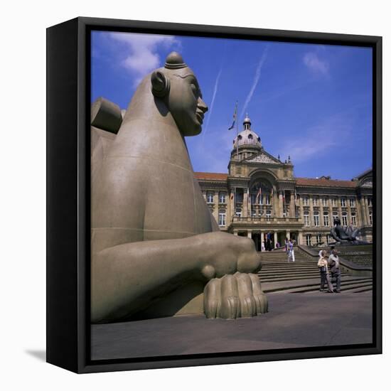 Victoria Square and Council House, Birmingham, West Midlands, England, United Kingdom-Geoff Renner-Framed Premier Image Canvas