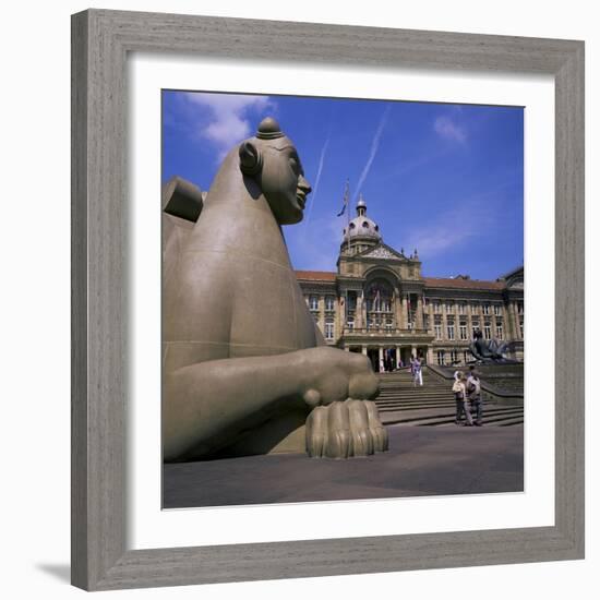 Victoria Square and Council House, Birmingham, West Midlands, England, United Kingdom-Geoff Renner-Framed Photographic Print