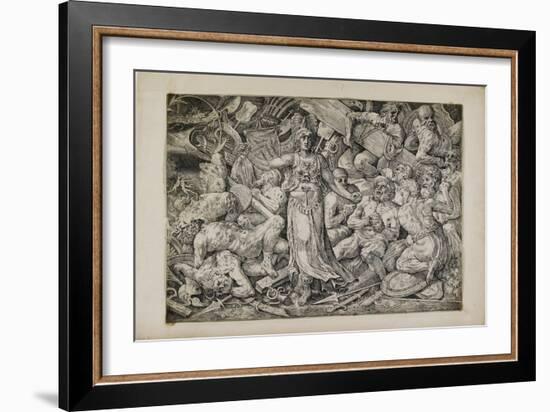 Victoria Surrounded by Prisoners and Trophies, 1552-Frans Floris-Framed Giclee Print