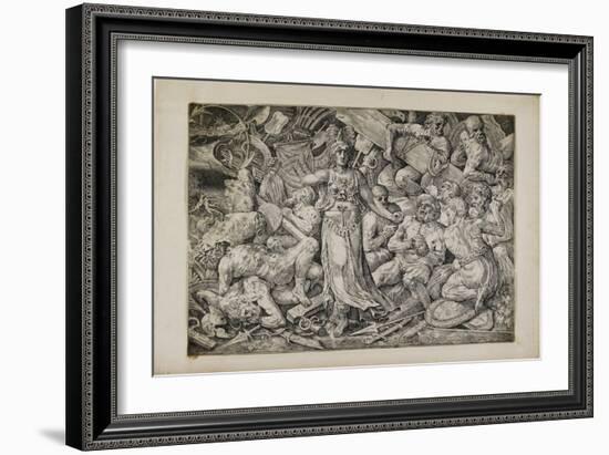 Victoria Surrounded by Prisoners and Trophies, 1552-Frans Floris-Framed Giclee Print