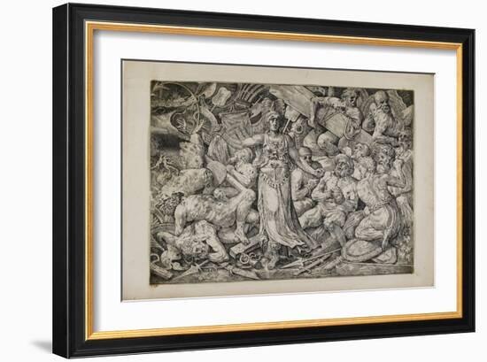 Victoria Surrounded by Prisoners and Trophies, 1552-Frans Floris-Framed Giclee Print