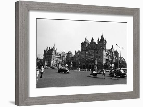 Victoria Terminus Railway Station, Mumbai, Maharashtra, India, 1982-null-Framed Photographic Print