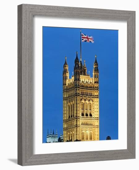 Victoria Tower and Houses of Parliament-Rudy Sulgan-Framed Photographic Print