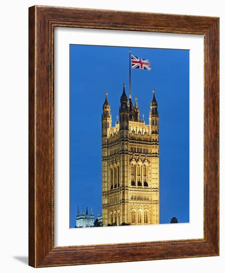 Victoria Tower and Houses of Parliament-Rudy Sulgan-Framed Photographic Print